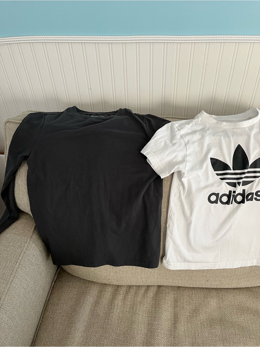 adidas Kids Black Long Sleeve Tee